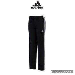 Adidas youth iconic Tricot black track joggers pants